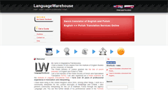 Desktop Screenshot of languagewarehouse.co.uk