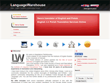 Tablet Screenshot of languagewarehouse.co.uk